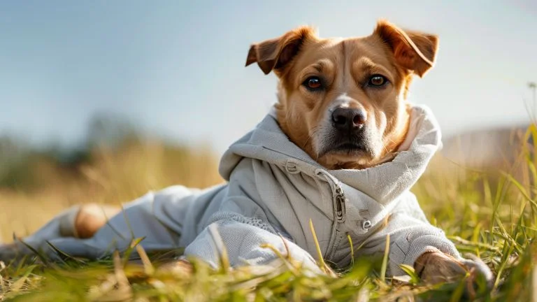 Roupas especiais para cães com pele sensível e delicada