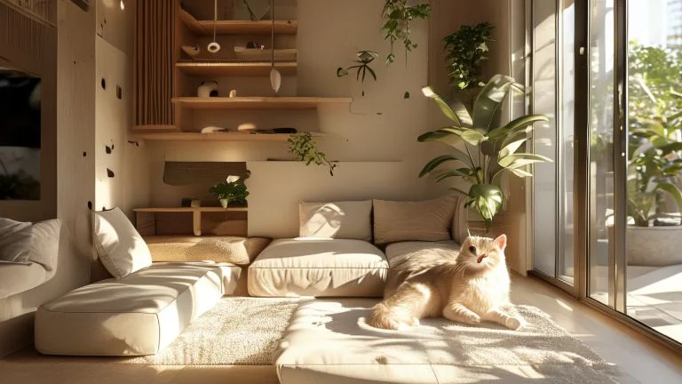 Por que gatos são perfeitos para apartamentos pequenos e estilosos