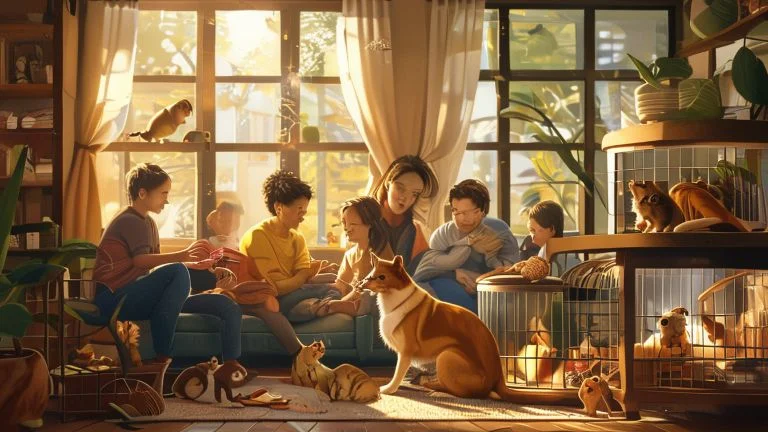 Como a rotina familiar influencia a escolha e adaptação do pet