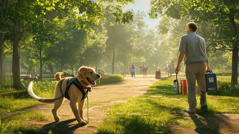 Passeios seguros: dicas para aproveitar parques com seu cachorro