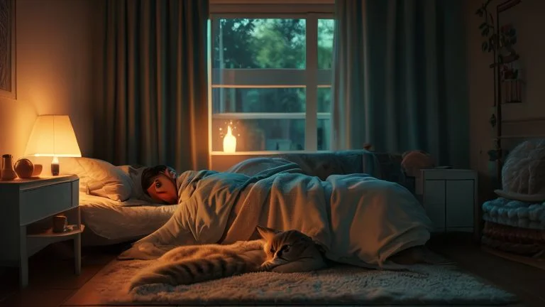 Como criar rotinas noturnas para conviver bem com seu gato na cama